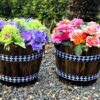 Flower Barrels for Alice in Wonderland themed event